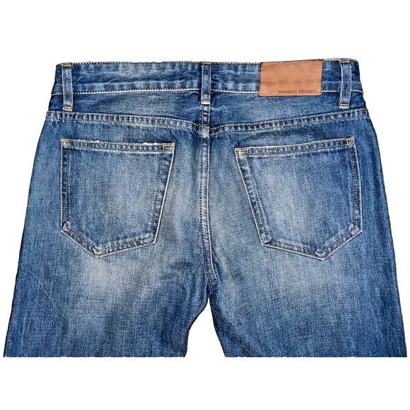 Norman Russell Selvedge Jeans USA 32/270 Beach Wash Straight Fit 27x28 Denim - Picture 6 of 9